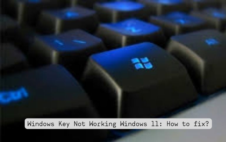 Windows Key Not Working Windows 11